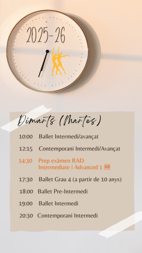 horari dimarts